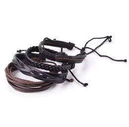 Set brazaletes dé Cuero (basic)