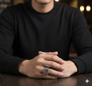 Anillos Cuadrado Liso